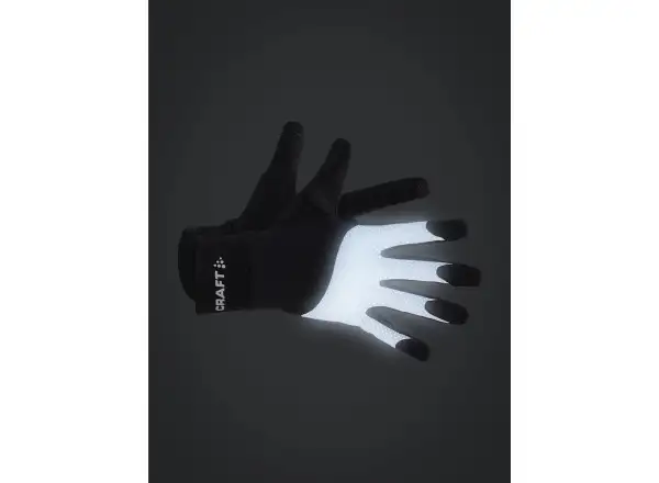 Craft ADV Lumen Fleece bežecké rukavice čierna