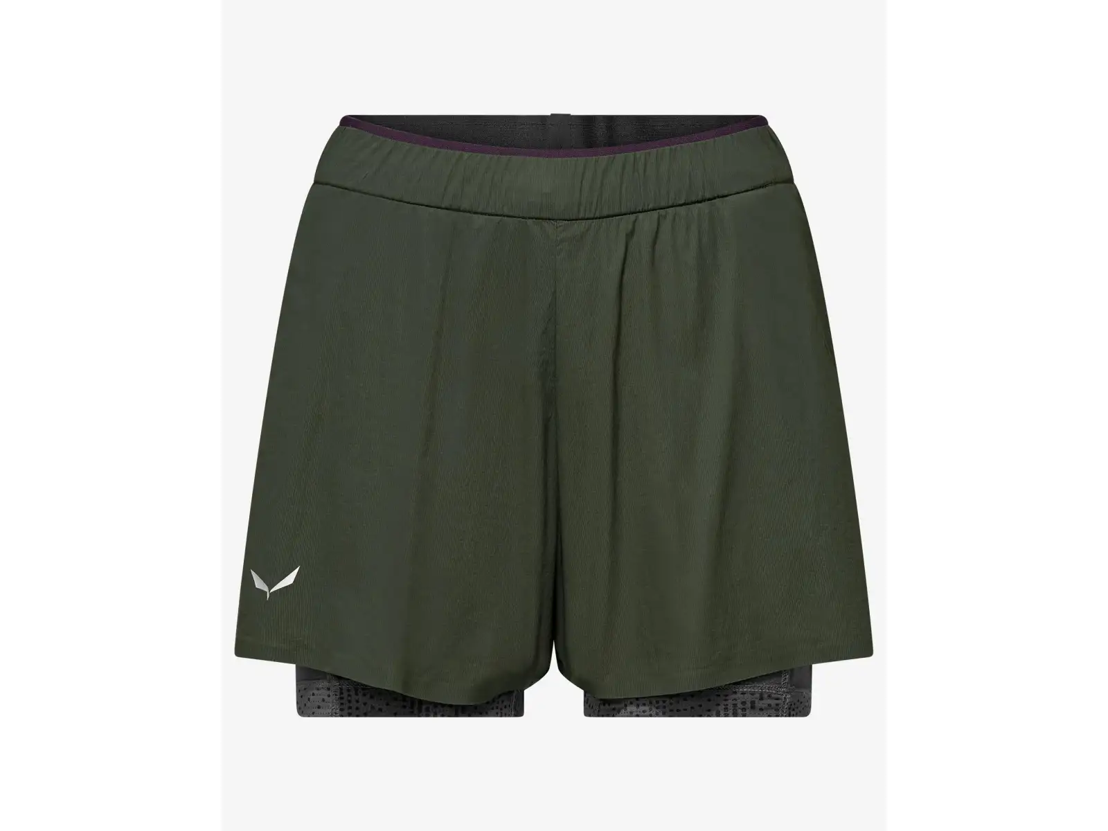 Salewa Pedroc Durastretch 2v1 dámske kraťasy Dark olive