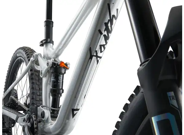 Giant Faith detský celoodpružený bicykel Raw Aluminium