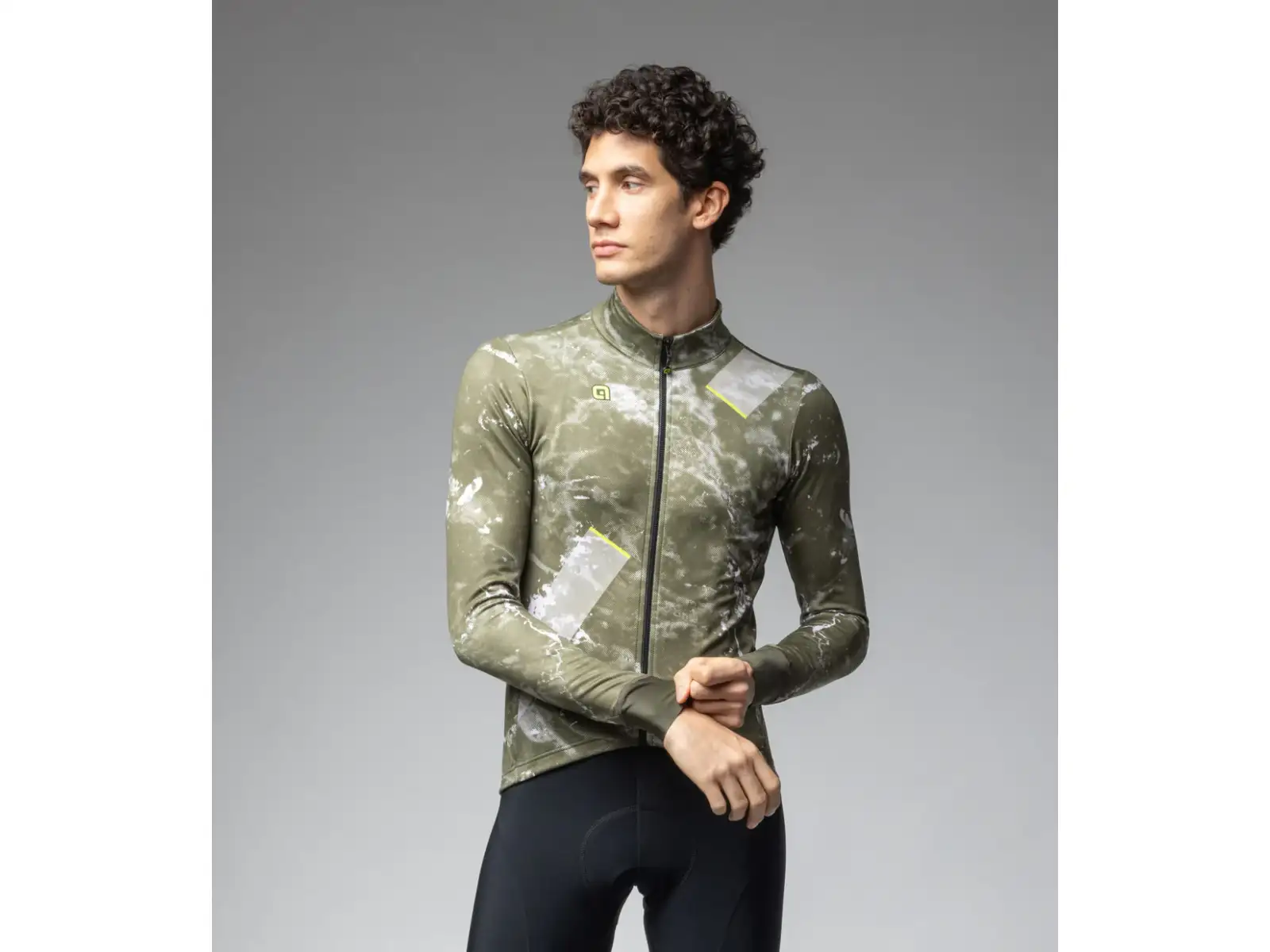 Alé Pragma Space pánsky dres dlhý rukáv Army Green