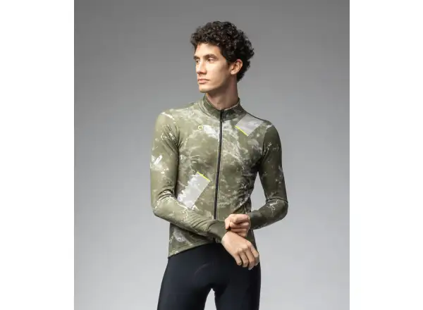 Alé Pragma Space pánsky dres dlhý rukáv Army Green
