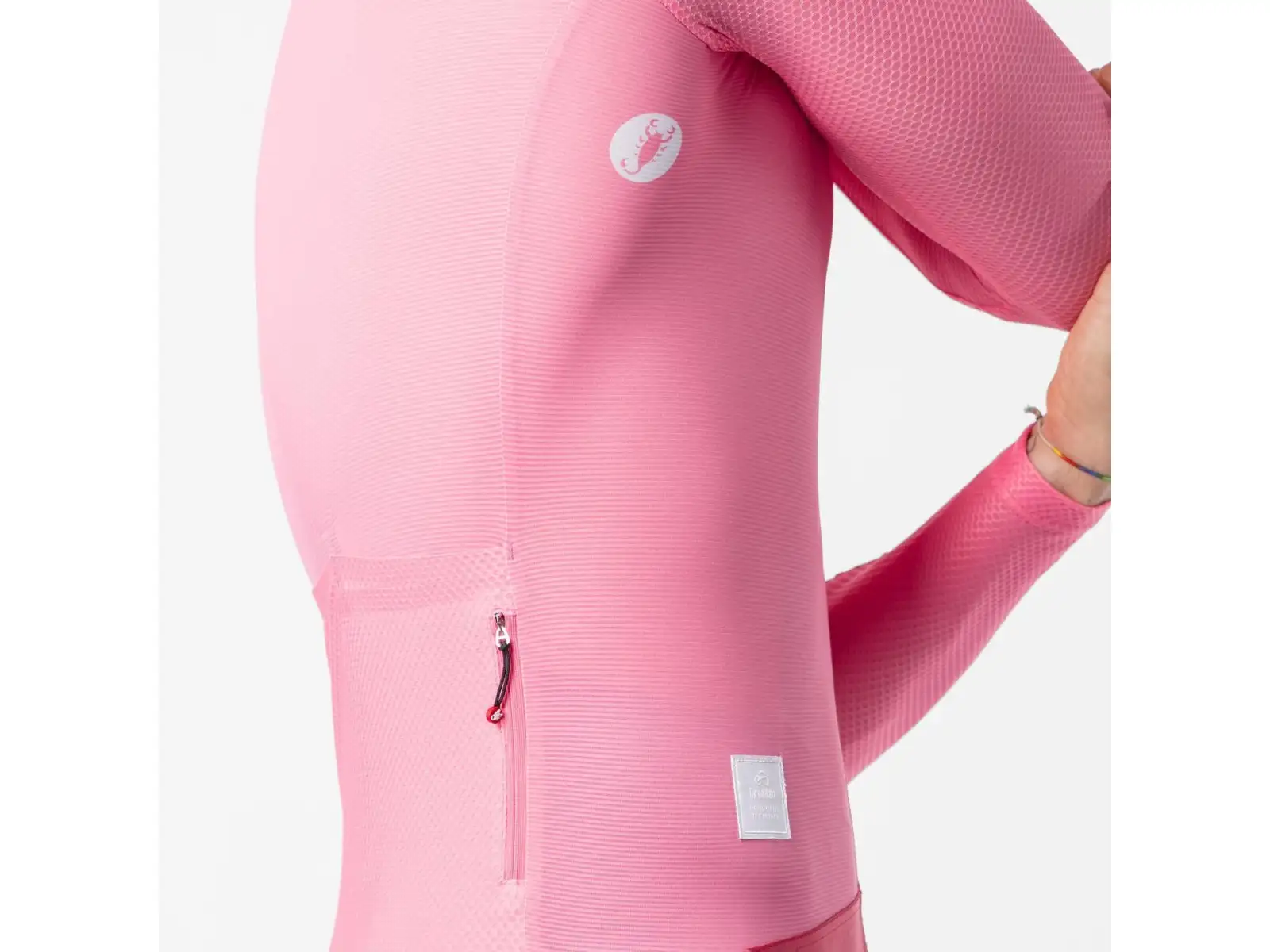 Castelli Giro 109 Corretto pánsky dres dlhý rukáv Rosa Giro