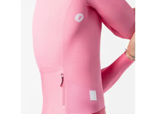 Castelli Giro 109 Corretto pánsky dres dlhý rukáv Rosa Giro