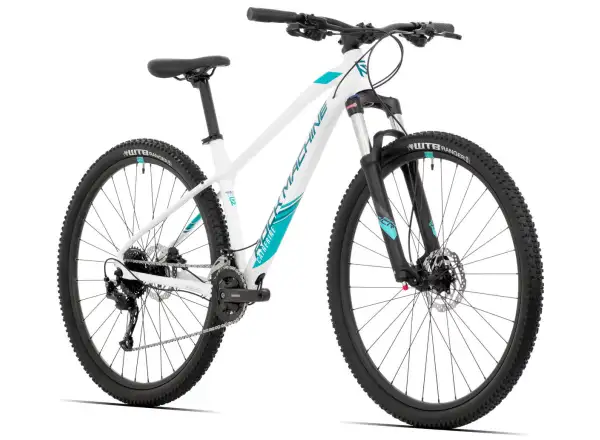 Rock Machine Catherine 20-29 pearl white/neon cyan/petrol horský bicykel