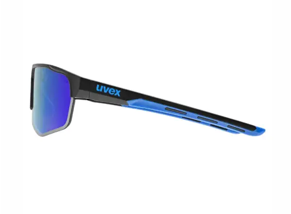 Uvex Axos Set okuliare Black Matt/Mirror Blue