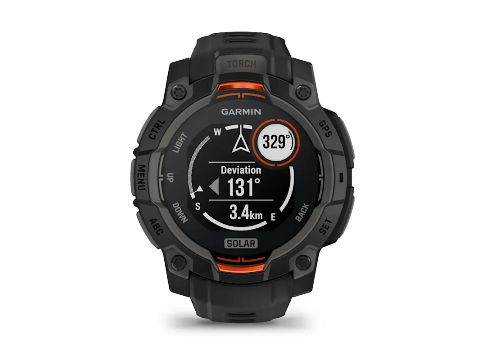 Garmin Instinct 3 Solar 45 mm smart hodinky čierna/čierny remienok