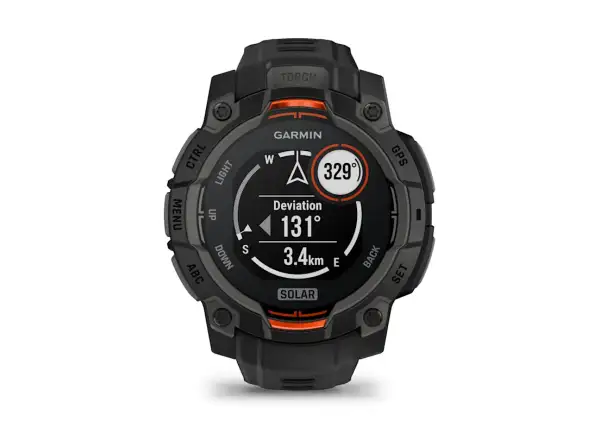 Garmin Instinct 3 Solar 45 mm smart hodinky čierna/čierny remienok