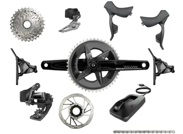 Sram Rival eTap AXS Disc 2x12 sp. cestná súprava, kľuky DUB 170 mm 48/35, kazeta 10-36 zubov
