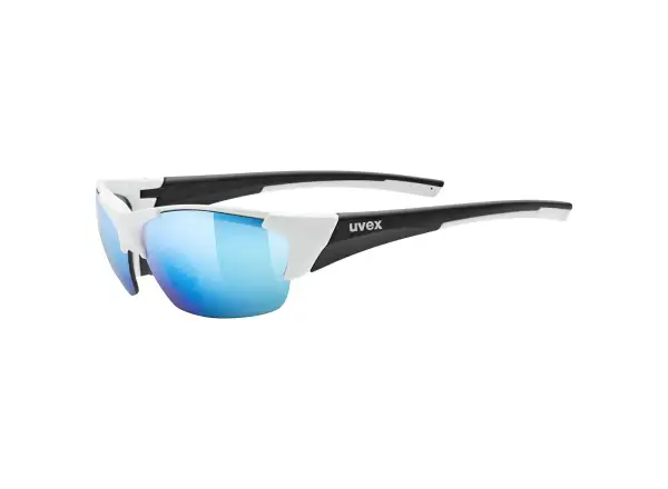 Cyklistické okuliare Uvex Blaze III White Black Mat/Mirror Blue