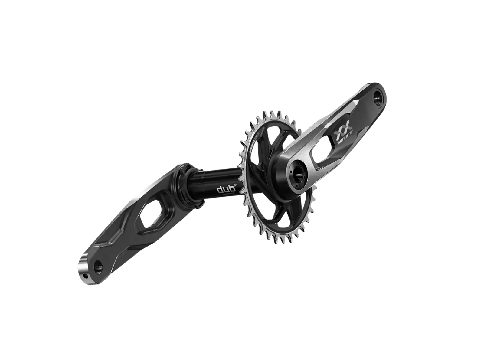 Sram kľuky XX DH CL55 DUB MTB 34 zubov T-Type Čierna