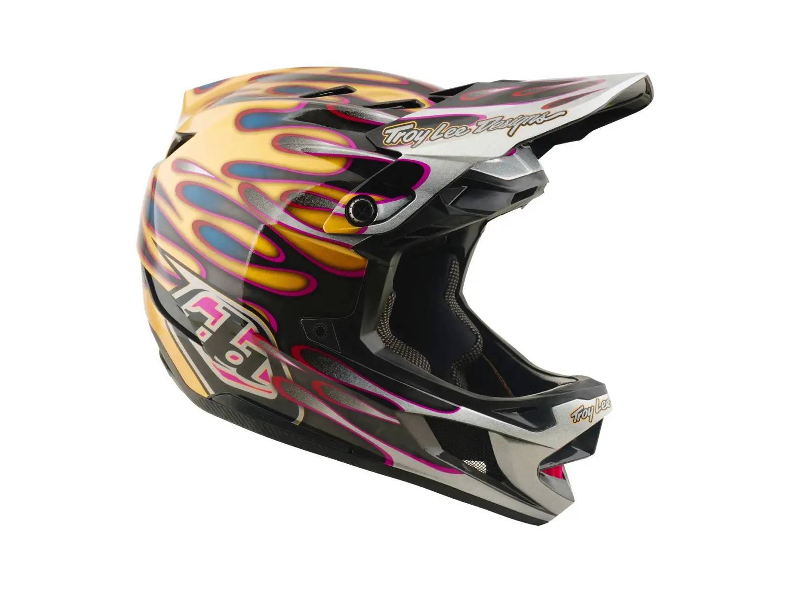 Troy Lee Designs D4 Carbon MIPS prilba Overspray Gold/Black