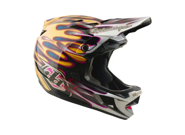 Troy Lee Designs D4 Carbon MIPS prilba Overspray Gold/Black