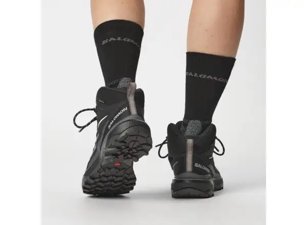 Salomon X Ultra 360 MID GTX dámska turistická obuv Black/Plum Kitten/Shale