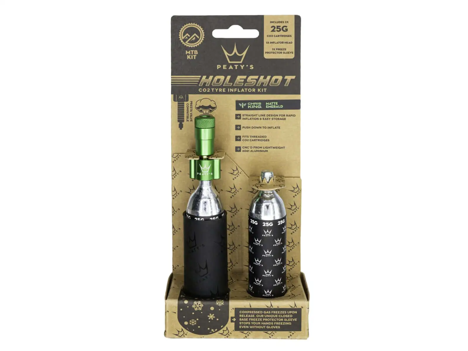 Peatys Holeshot CO2 set 25 g Emerald