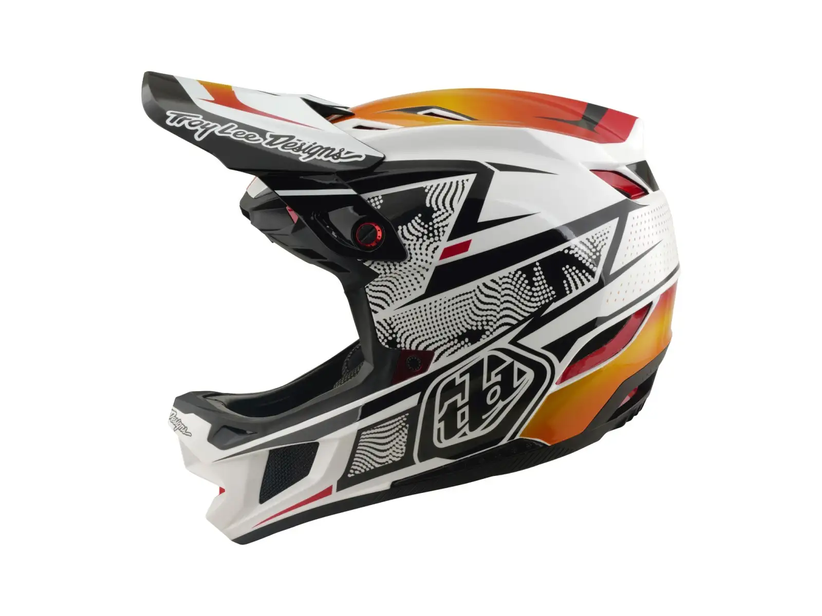Troy Lee Designs D4 Composite MIPS prilba Lined up White