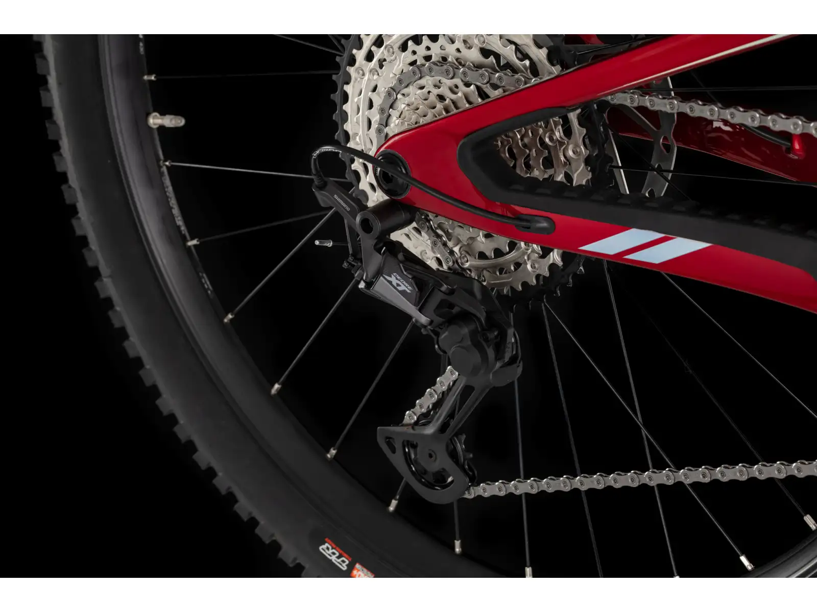 4Ever Volcanno Vesuv celoodpružený horský bicykel Flame Red/Hologram