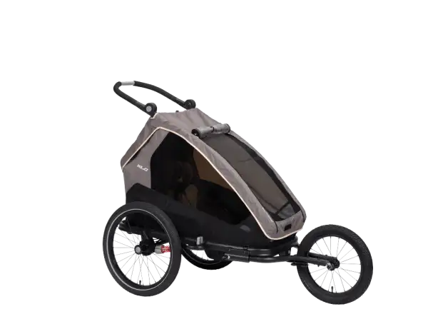 XLC MONOs BS-C09 detský závesný vozík 20" sivá/béžová/antracit