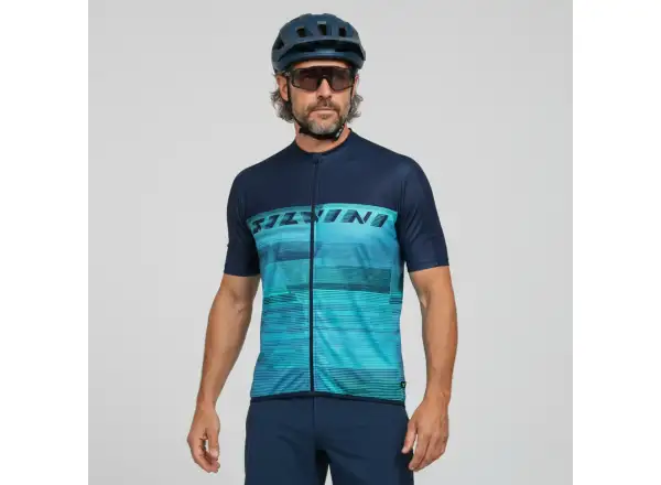 Silvini Turano pánsky dres krátky rukáv Navy Ocean
