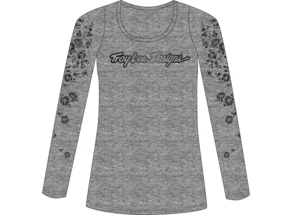Troy Lee Designs Women Signature Floral L/S Tee Dámske tričko s dlhým rukávom Gray