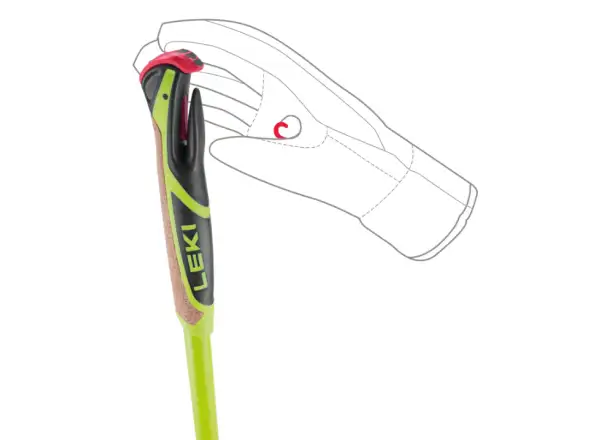 Leki CC 450 Palice bežecké palice Neon yellow/Black/White