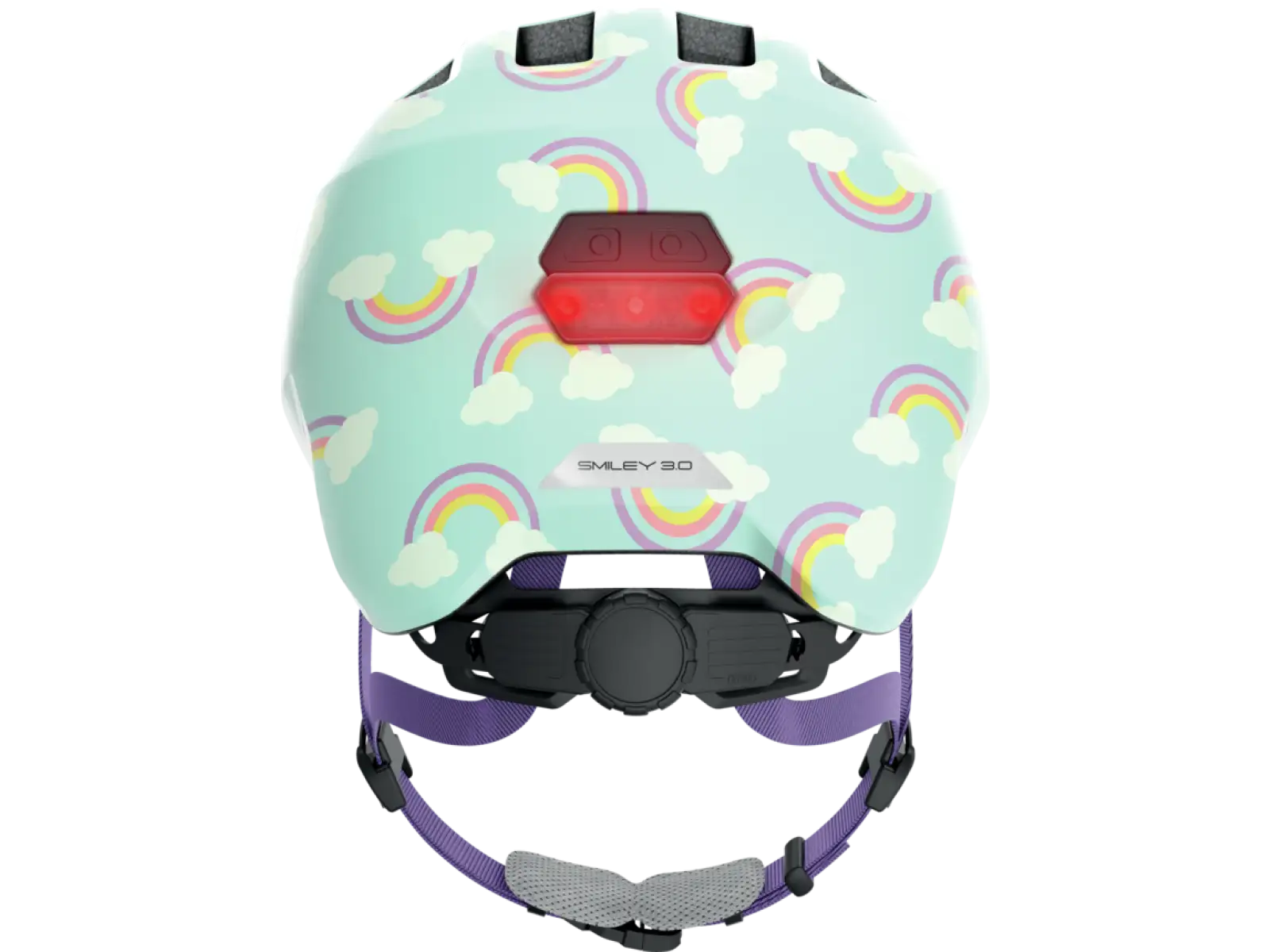 Abus Smiley 3.0 LED detská prilba Blue Rainbow