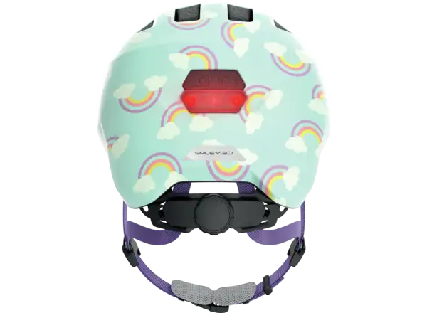 Abus Smiley 3.0 LED detská prilba Blue Rainbow