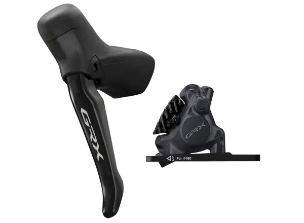 Shimano GRX BR-RX410 + BL-RS717 kotúčová brzda predná (ľavá), J-kit, polymér s chladičom