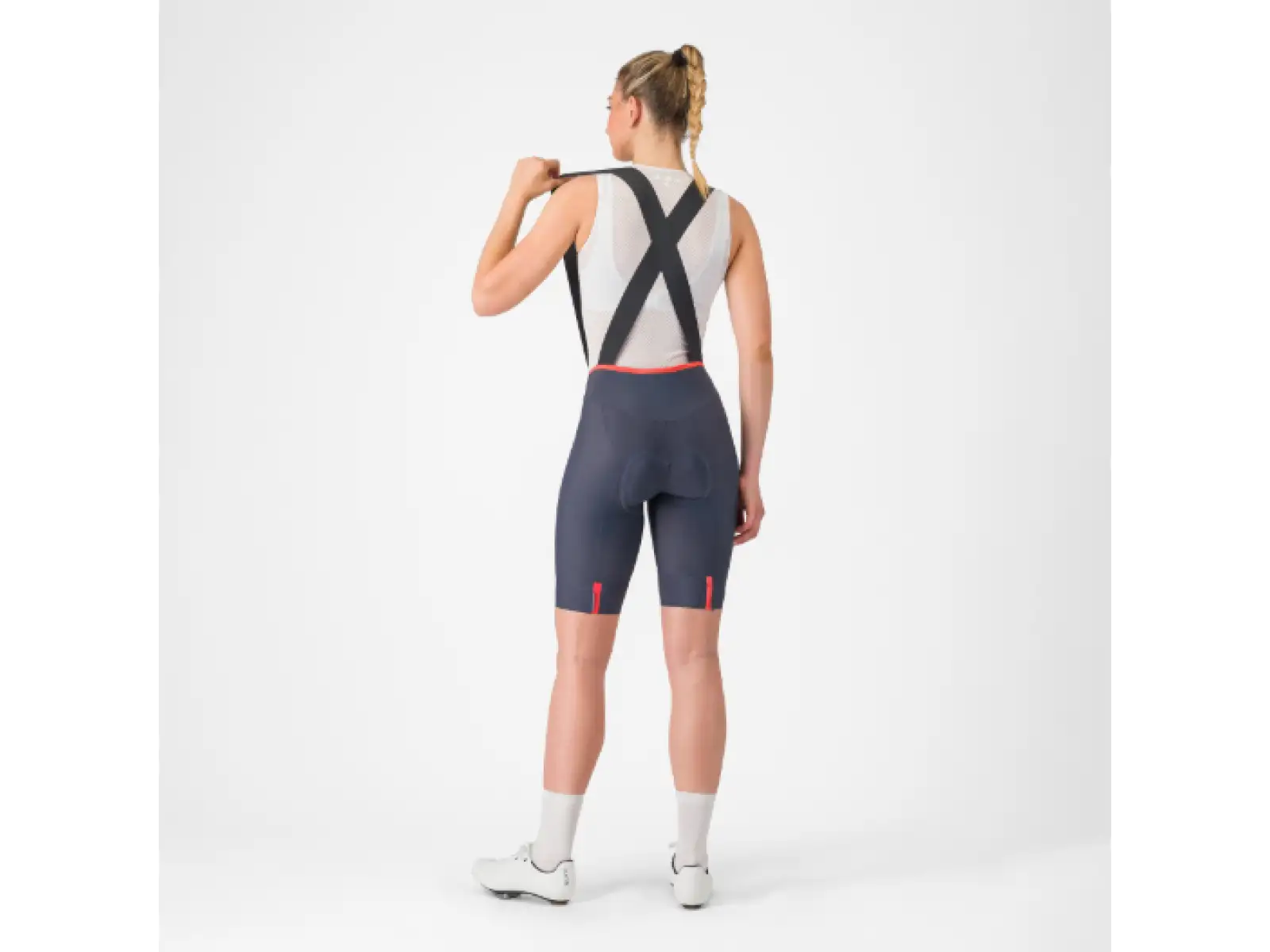 Castelli Prima 2 DT dámske kraťasy s trakmi Twilight Blue/Hibiscus