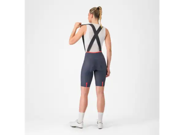 Castelli Prima 2 DT dámske kraťasy s trakmi Twilight Blue/Hibiscus