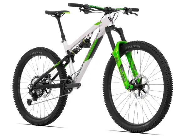 Rock Machine Blizzard 90-297 RZ strieborný/zelený celoodpružený horský bicykel
