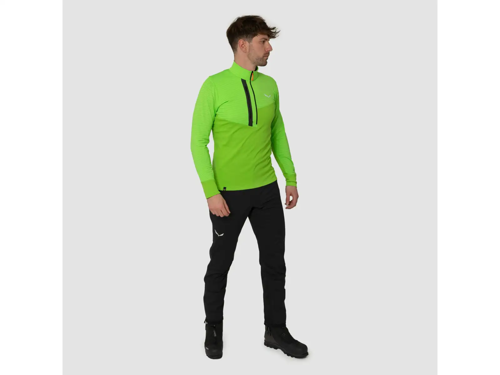 Salewa Ortles Powertex 3L pánske nohavice Black Out