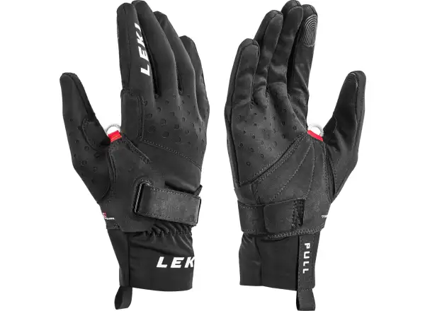 Leki Nordic Race Shark bežecké rukavice čierne