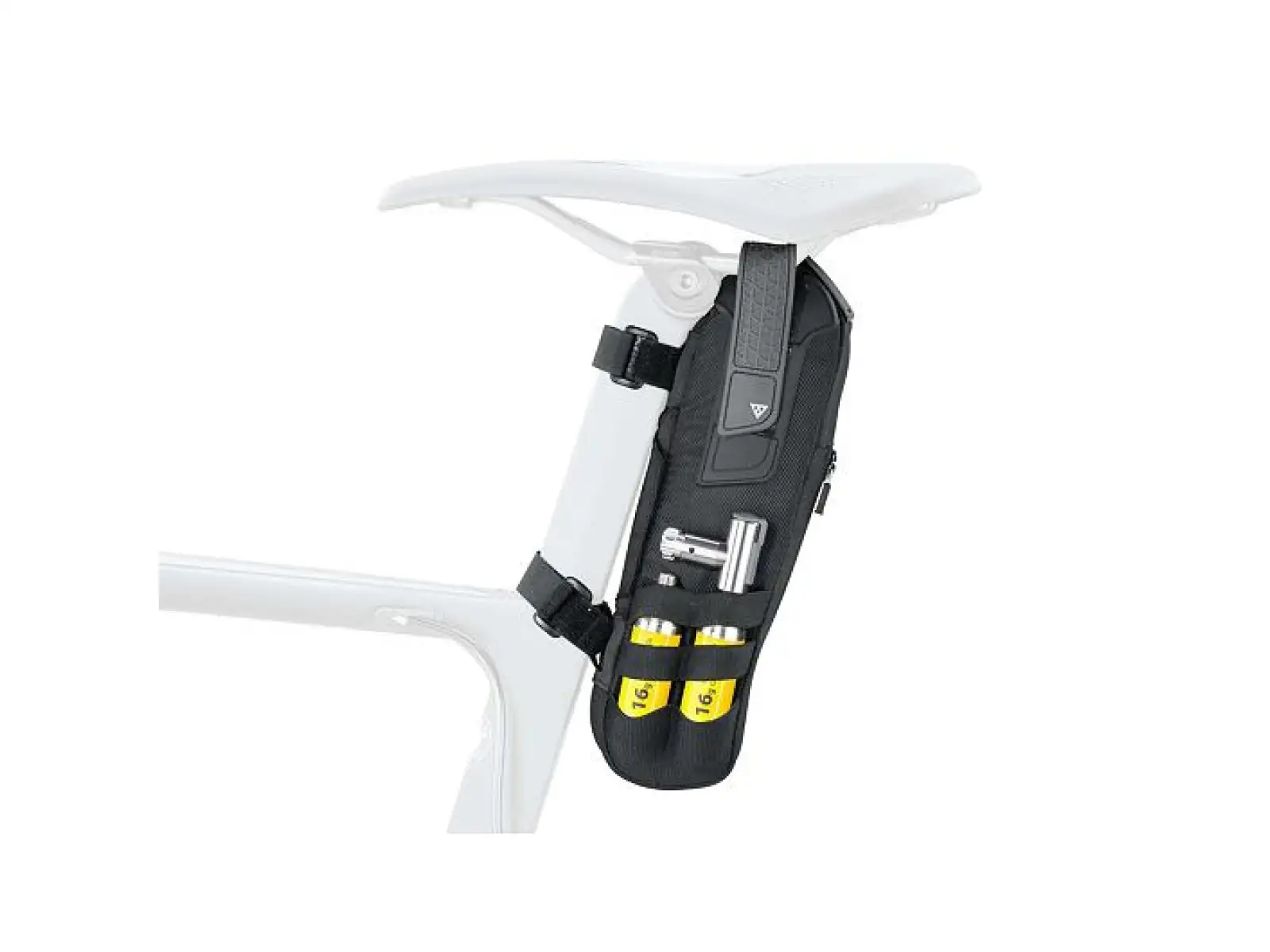 Topeak Tri-BackUP Brašňa na pneumatiky s rámom a podsedlovou taškou čierna