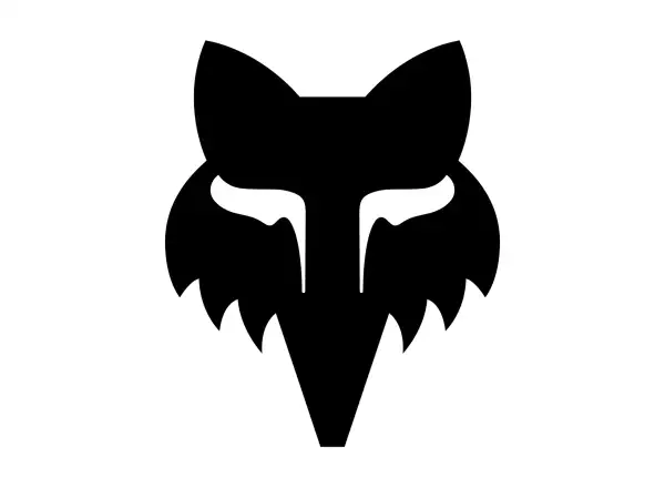 Fox Head 4" nálepka Black