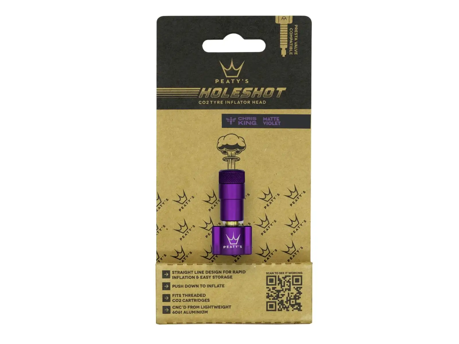 Peatys Holeshot CO2 hlava pumpy Violet