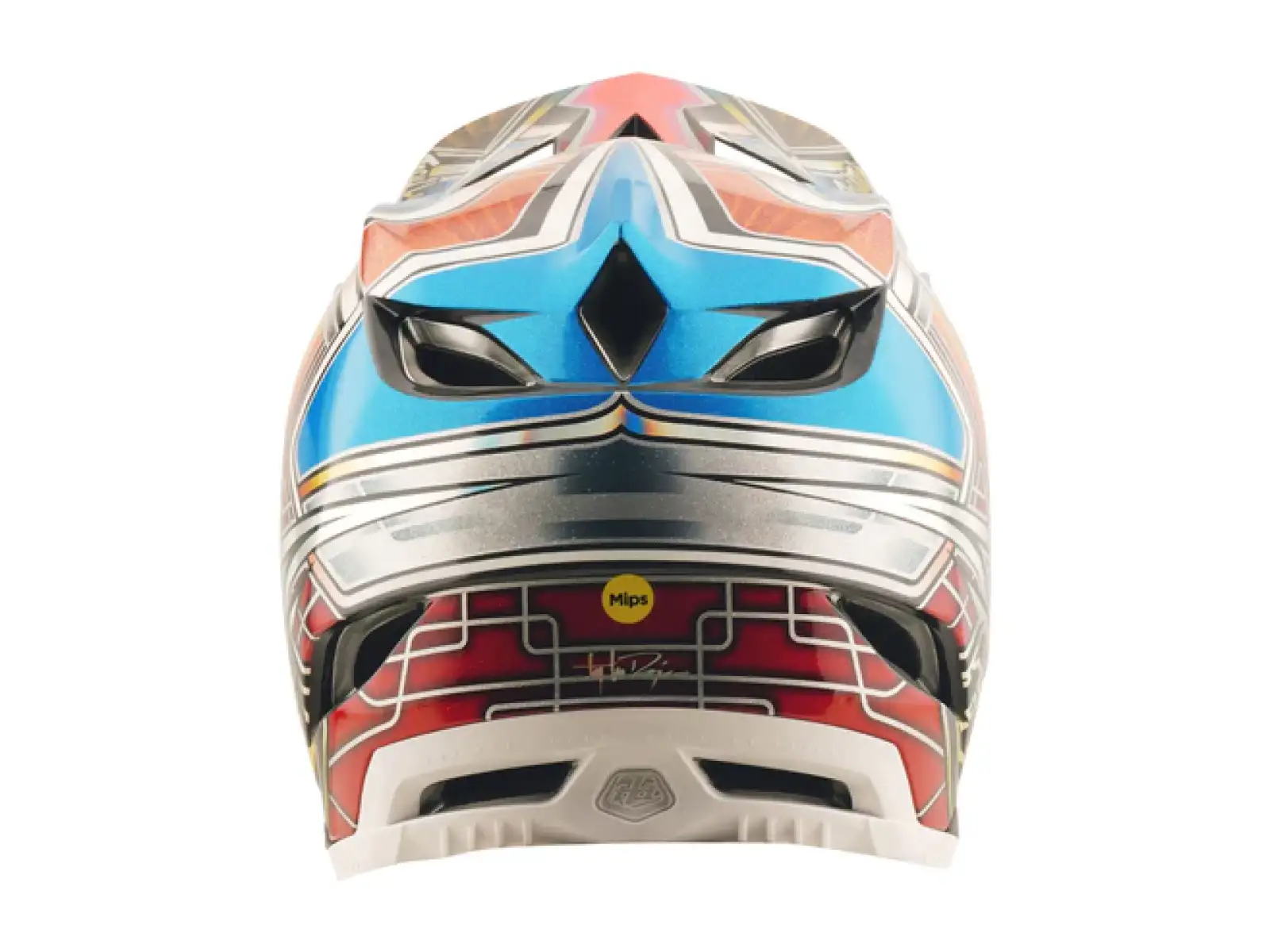 Troy Lee Designs D4 Carbon prilba Lowrider Blue