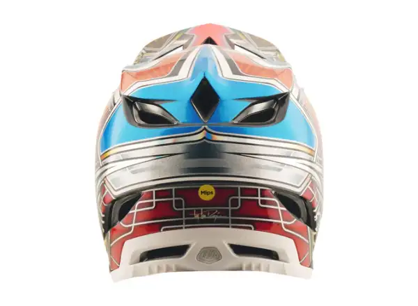 Troy Lee Designs D4 Carbon prilba Lowrider Blue