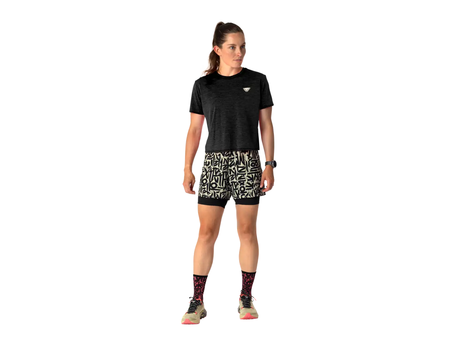 Dynafit Trail dámske bežecké tričko krátky rukáv Black Out