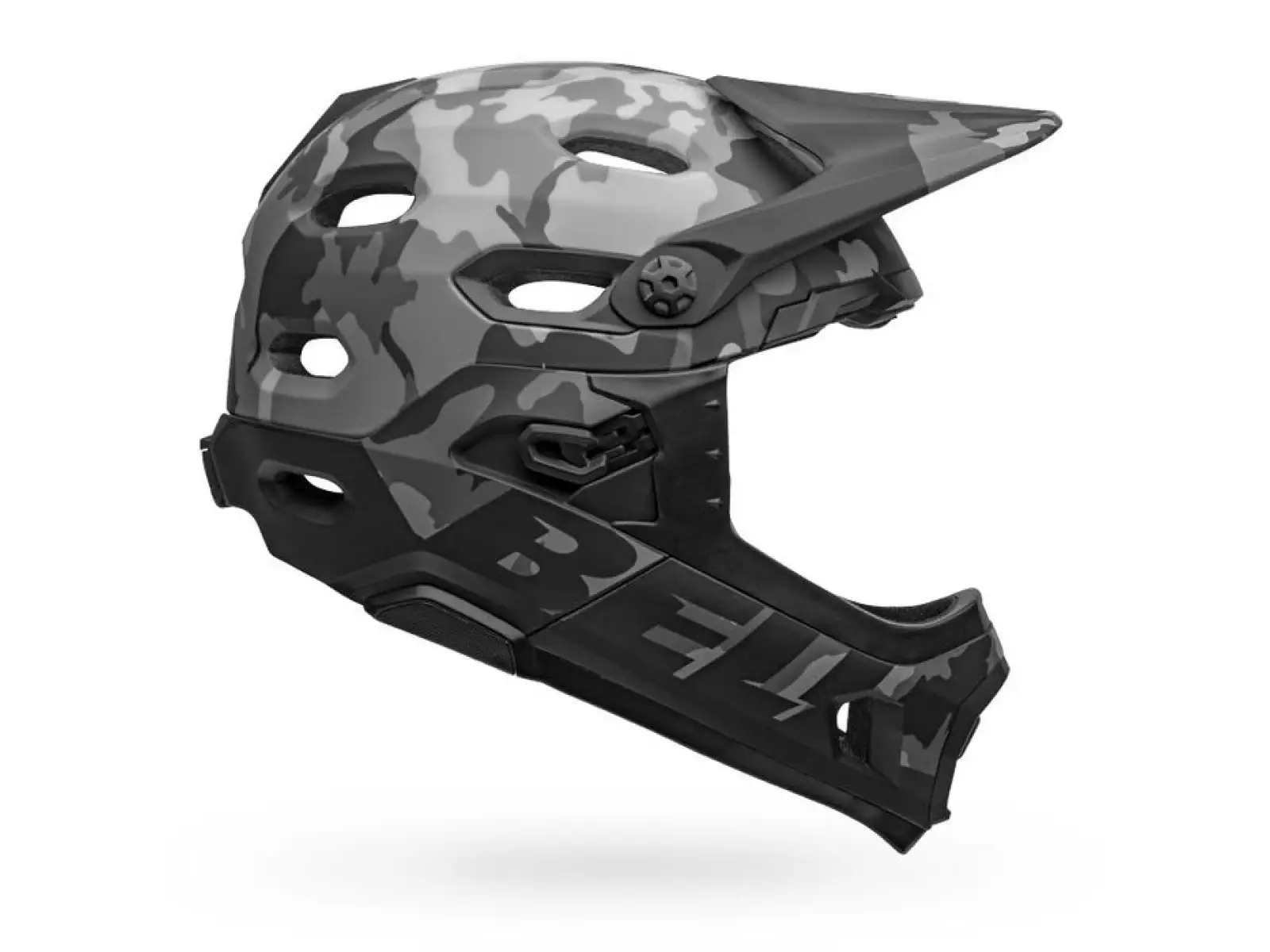 Prilba Bell Super DH Mips Mat/Gloss Black Camo