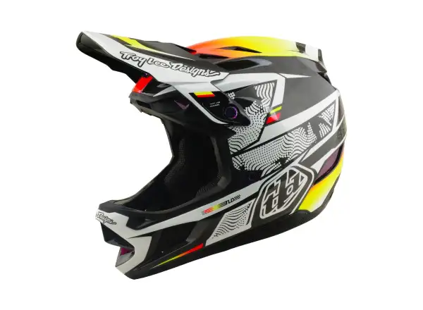 Troy Lee Designs D4 Carbon MIPS prilba Lined up Black