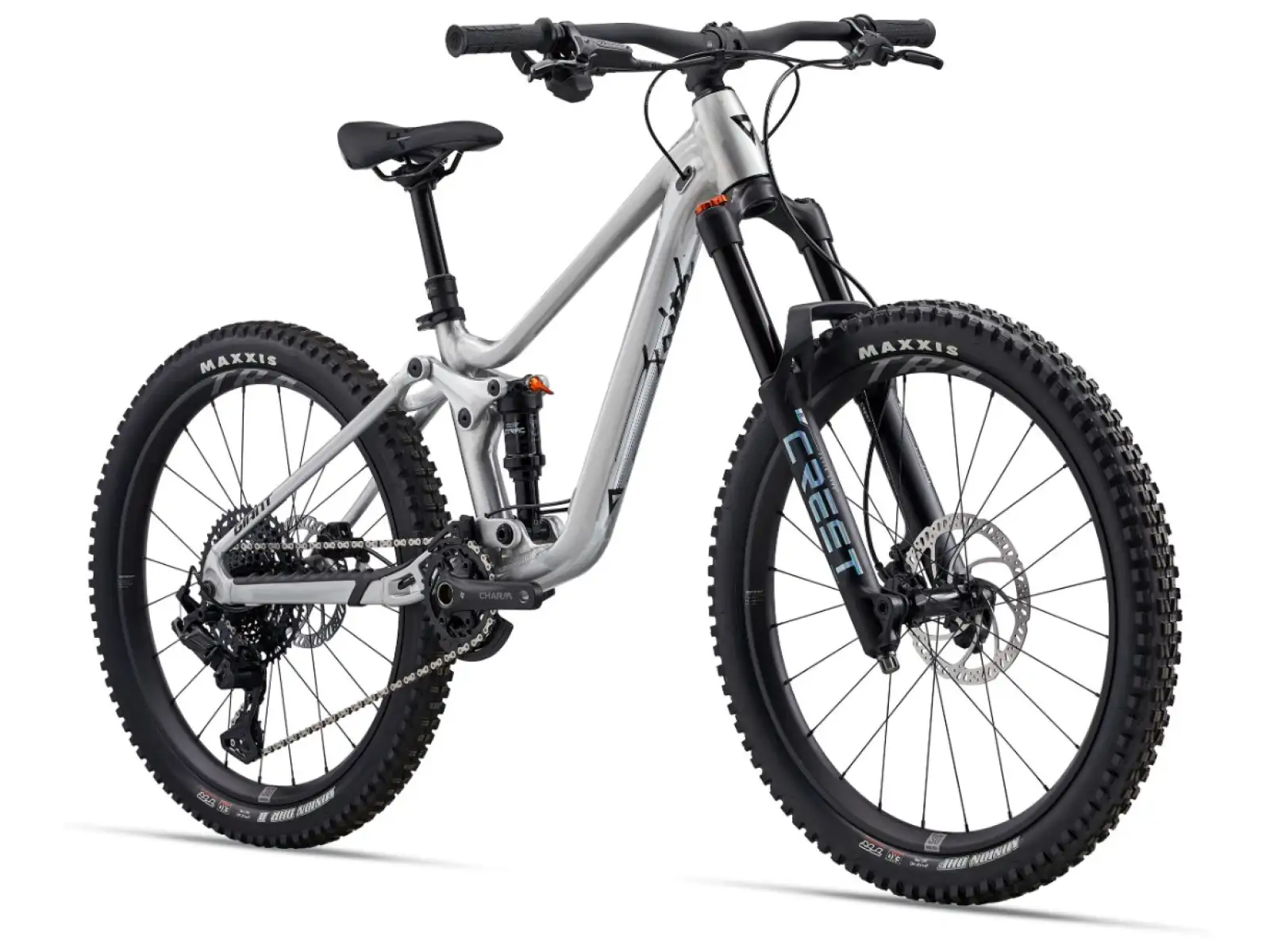 Giant Faith detský celoodpružený bicykel Raw Aluminium