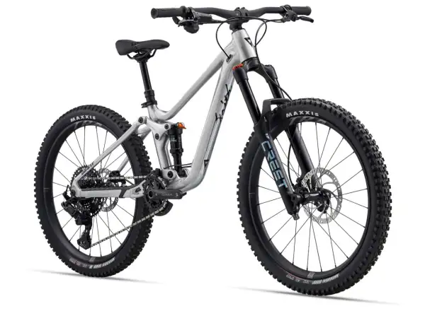 Giant Faith detský celoodpružený bicykel Raw Aluminium