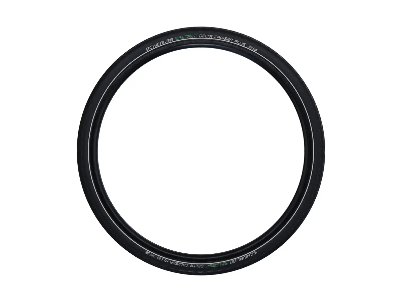 Schwalbe 47-622 DeltaCruiser Plus Active PunctureGuard E-25, wired, Green compound, black