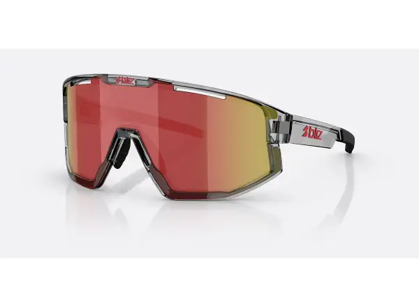 Bliz Fusion slnečné okuliare Transparent Dark Grey/Brow Red Multi