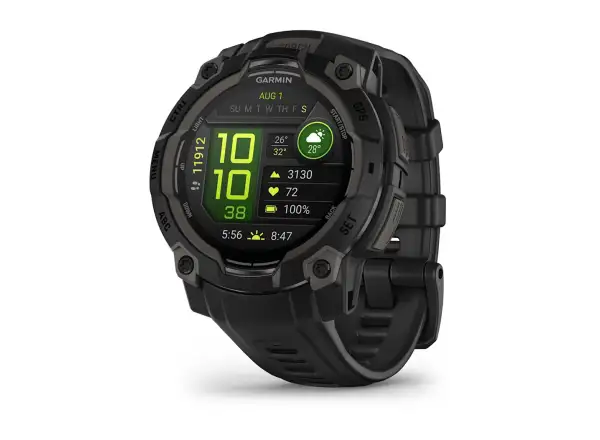 Garmin Instinct 3 Amoled 45 mm inteligentné hodinky Black/Black remienok