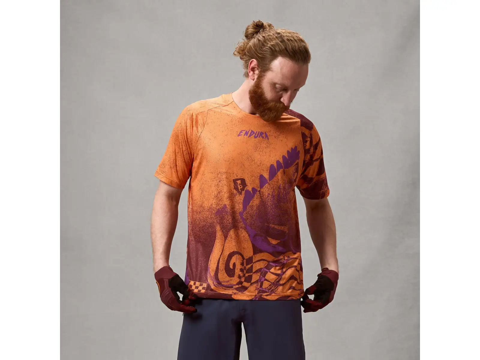 Endura Singletrack pánsky dres krátky rukáv Orange