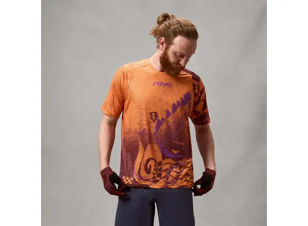Endura Singletrack pánsky dres krátky rukáv Orange