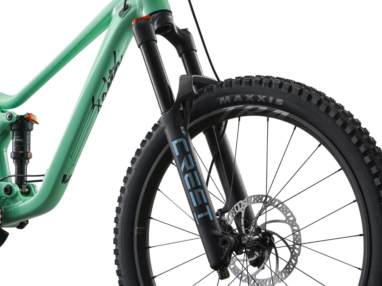Liv Faith 24 detský celoodpružený bicykel Neo Mint