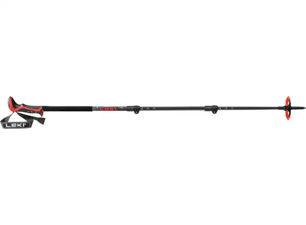 Leki Haute Route 3 skialpové palice dark anthracite/dark red/black dĺžka 110-150 cm
