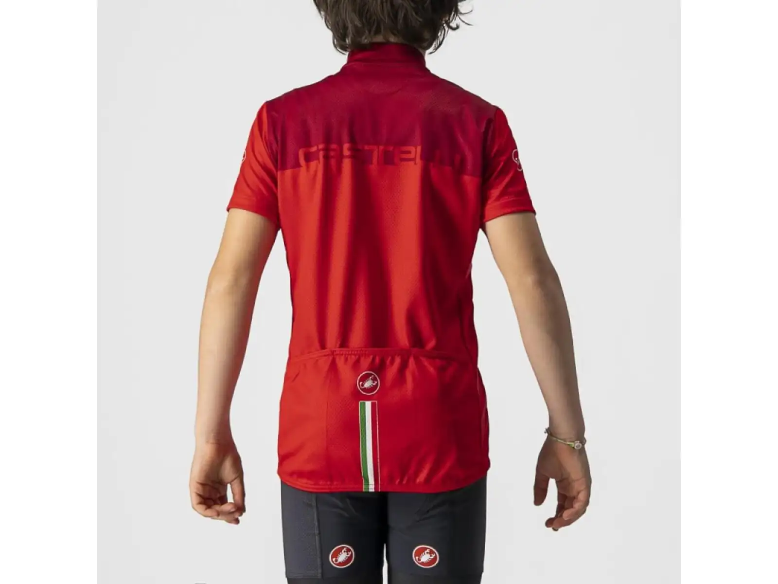 Castelli Neo Prologo detský dres krátky rukáv červená